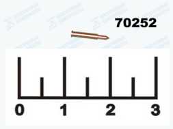 Контакт центральный SMA штекер SMA-C58P с юбкой