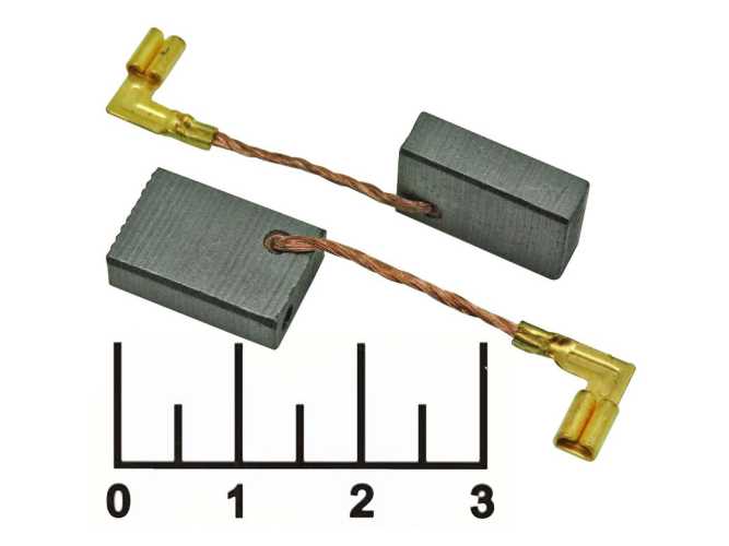 Щетка угольная 5*11*16 MKT 318 №613K (предохранитель) (2 штуки)