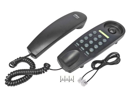 Телефон проводной Ritmix RT-005 (черный)