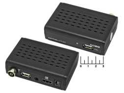 Ресивер цифровой телевизионный DVB-T2 Орбита OT-DVB03 + медиаплеер  (шнур 3RCA-AUD 3.5 4 контакта)