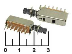 Кнопка с фиксацией ПКН 12 контактов PS42F42