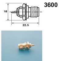 Разъем TNC гнездо в панель под гайку