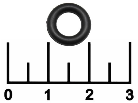 Кольцо уплотнительное резиновое 6.5*2мм черное