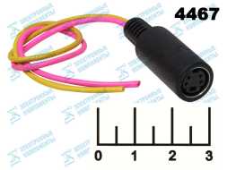Разъем DIN 4pin гнездо на проводе 20см