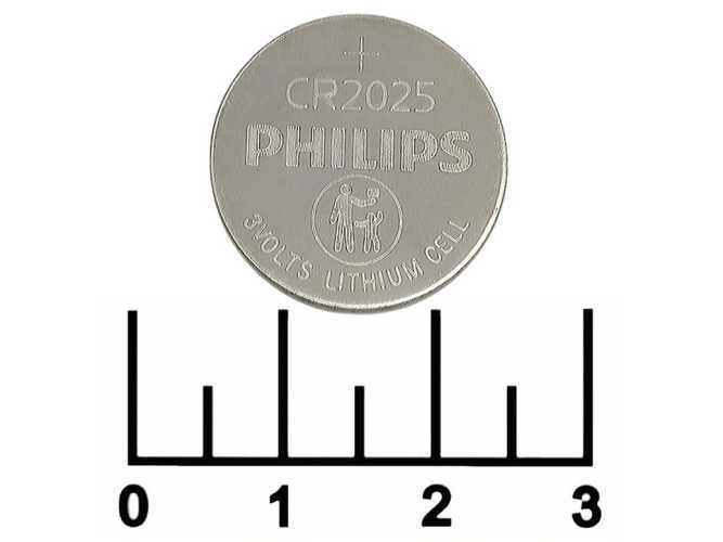 Батарейка CR2025 3V Philips Lithium