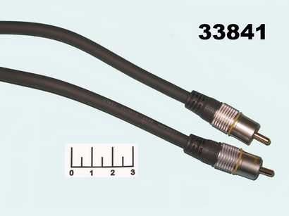 Шнур 1RCA-1RCA 3м gold комбинированный серый Luxmann