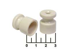Изолятор роликовый пластиковый слоновая кость (GE30025-02)