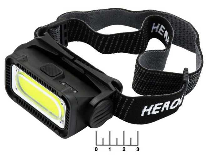 Фонарь налобный 1 светодиод COB аккумуляторный 5 режимов YT-1930 (з/у Type C)