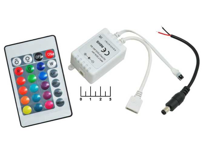 Контроллер для светодиодной ленты RGB + ПДУ 5-24V/3*2A GDC-RGB-80-I-IP20-12