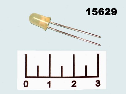 Светодиод LED КИПД45В3-М красный/желтый 3V 5мм 2pin