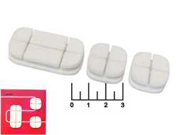 Держатель для кабеля*4шт 2-8мм Perfeo (PF-A4442) белый