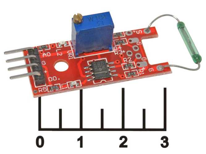 Радиоконструктор Arduino герконовый датчик HW-484