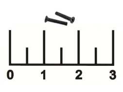 Винт для ноутбука М1.4*8мм потай черный (1 штука)