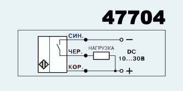Индуктивный выключатель ВБ2.08М.33.1.5.2.1.К 10...30V 200mA NPN NO (1.5мм встраиваемый)