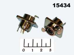 Разъем mini XLR гнездо в панель под 2 винта