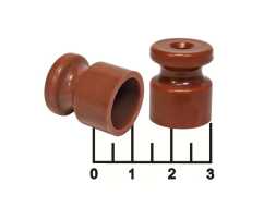 Изолятор роликовый пластиковый светло-коричневый (GE30025-70)
