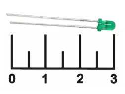 Светодиод LED DFL-3014UGD-B