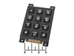 Клавиатура 12 кнопок AK-804-A-BBW