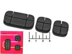 Держатель для кабеля*4шт 2-8мм Perfeo (PF-A4441) черный