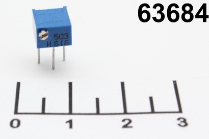 Резистор подстроечный 50 кОм 3266P-503 (+120)