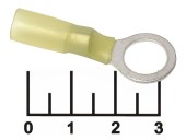 Клемма кольцевая 10мм желтая термоусадочная (RV5.5-10)