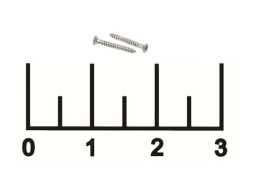 Саморез 1*8мм (1 штука)