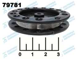 Проволока нихромовая 1м (диам-0.16мм) 51.2 Ом/м