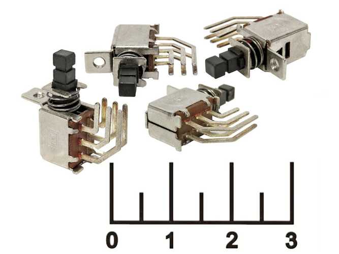 Кнопка с фиксацией ПКН угловая MG-D32 (S1275)