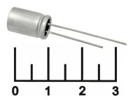 Конденсатор электролитический ECAP polimer 1000мкФ 25В 1000/25V 1017