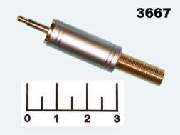 Разъем AUD 2.5 штекер моно на кабель gold металл