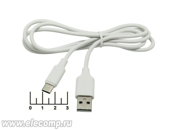 Шнур USB-Type C 1м Cablexpert (белый,черный)