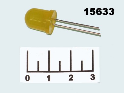 Светодиод LED КИПД35И-Ж желтый 3V 10мм