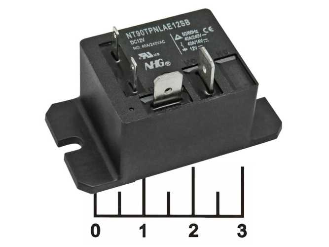 Реле =12V 40A/220V NT90TPNLAE12SB (478609)