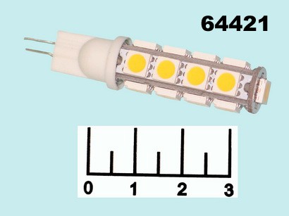 Лампа светодиодная 12V T10 1.8W 17LED белая 5050W 16-18LM