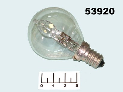 Лампа галогенная 220V 46W E14 2700K теплый шар прозрачная Osram (64543P)