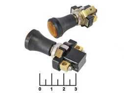 Выключатель 12/10 12V 10A желтый 3 контакта 11-047 AK-SA (подсветка 12V)