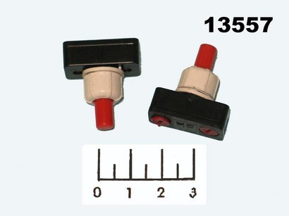 Кнопка PBS-17A для настольной лампы черно-бело-красная