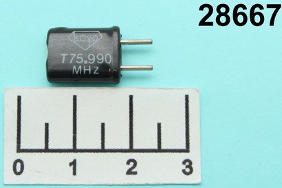 КВАРЦ 75.990 МГЦ (HC-49/U)