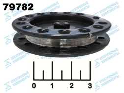 Проволока нихромовая 1м (диам-0.18мм) 45.2 Ом/м