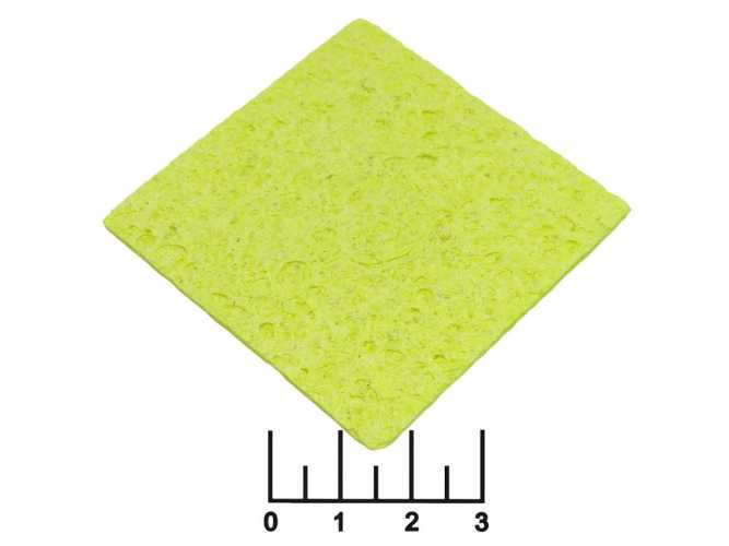Губка для очистки жал паяльника 60*60*2мм