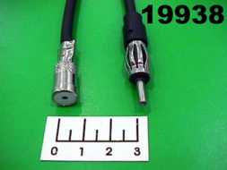 Переходник антенный автомобильный штекер длинный (4-357)