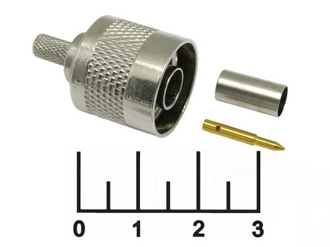 Разъем N штекер обжимной RG-58 301A (N-C58P)