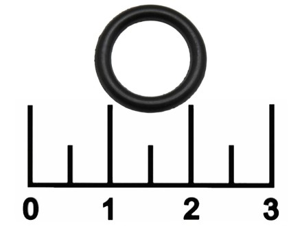 Кольцо уплотнительное резиновое 9.5*2мм черное