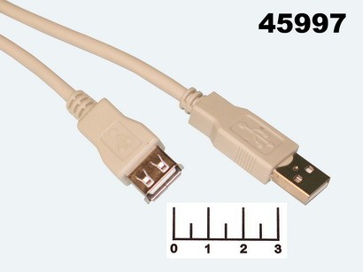 Шнур USB-USB A гнездо 1.5м Dayton (16-0004B)