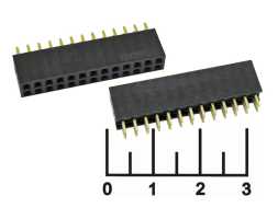 Разъем PBD-26 (2*13) гнездо шаг 2.54мм черный