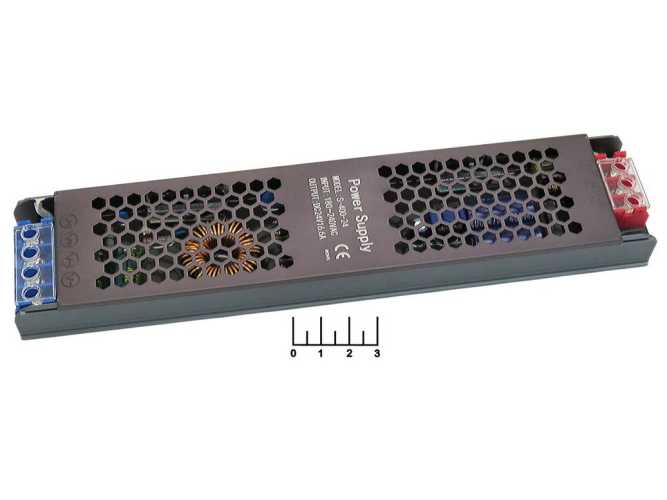 Блок питания 24V 16.6A 400W S-400-24 (узкий)