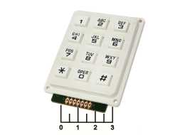 Клавиатура 12 кнопок AK-304-A-WWB