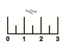 Саморез 1*5мм (1 штука)