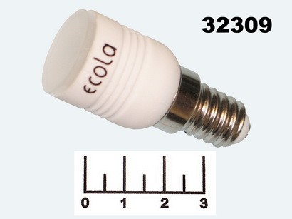 Лампа светодиодная 220V 3.3W E14 2700K белый теплый (23*55) Ecola B4CW33ELC