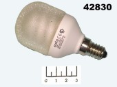 Лампа энергосберегающая 10W E14 4000K белый цилиндр искристый Ecola (45*86) B4SV10ECD